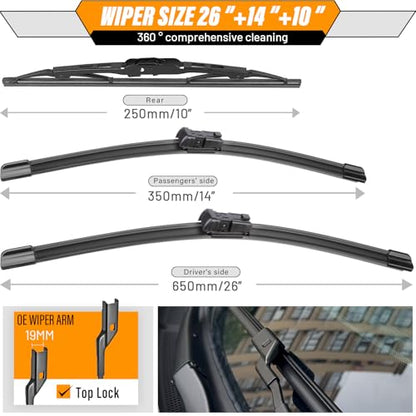 Windshield Wiper Blade Replacement for Chevy Trax Buick Encore