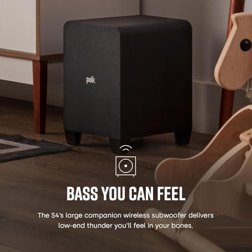 Signa S4 Dolby Atmos 3D Sound Bar System with 5.9" Wireless Sub