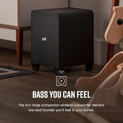Signa S4 Dolby Atmos 3D Sound Bar System with 5.9" Wireless Sub