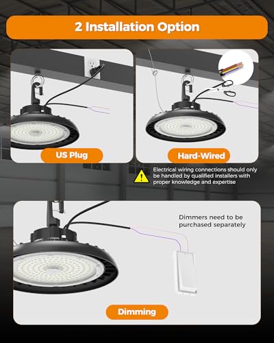 180W UFO LED High Bay Light 6 Pack (6 Count)