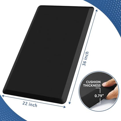 0.8" Thick Kitchen Mat Cushioned Anti Fatigue Rug Comfort Floor Mats