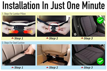 Car Seat Cushion with Back Support Pillow