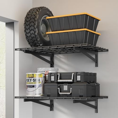 2 Pack Wall Mounted Garage Shelving
