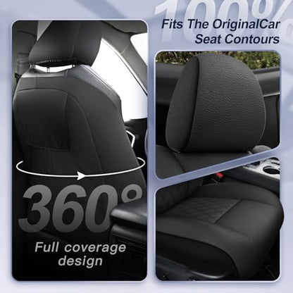 Front Faux Leather Seat Covers Custom Fit for Jeep Grand Cherokee WK2 2011 (2 Count)