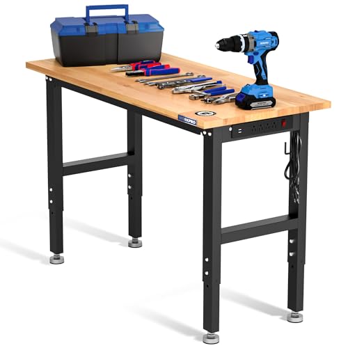 Adjustable Garage Workbench