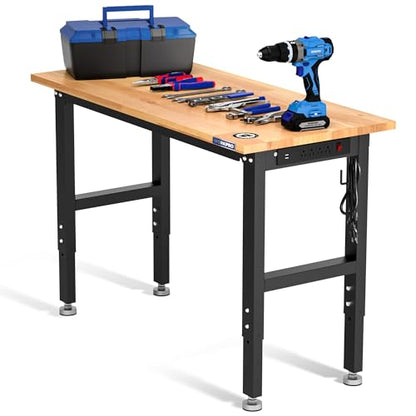Adjustable Garage Workbench