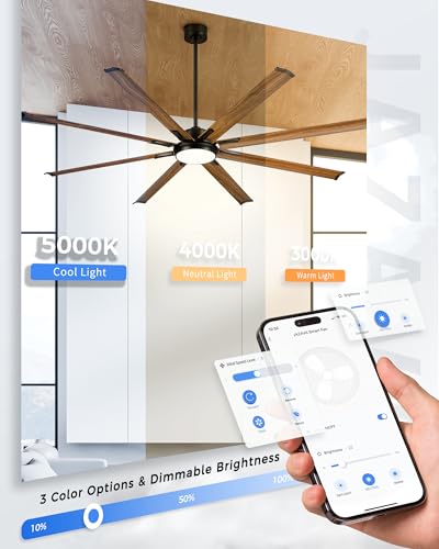 84 Inch Large Ceiling Fan with Light