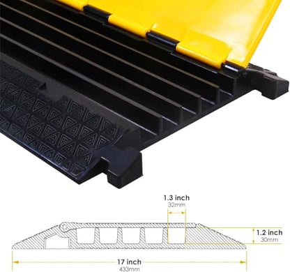 2 Pack Rubber Cable Protector Ramp 5 (2 Count)