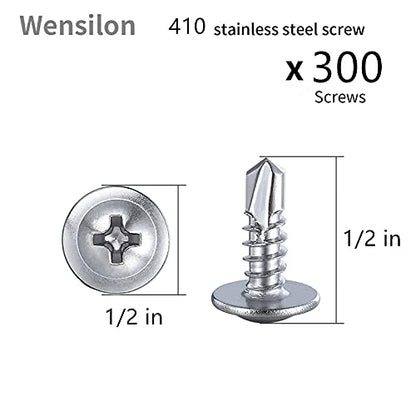 300pcs）#8×1 2”for Sheet Metal Self