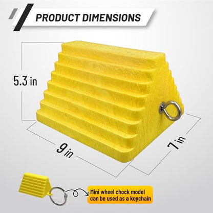 Premium 4 pcs Heavy Duty Wheel Tire Chocks