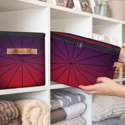 Storage Basket for Bedroom Kitchen Bathroom Storage Bins with Zipper Lids Foldable Toy Cube Storage Organizer for Kid Teen Women Men