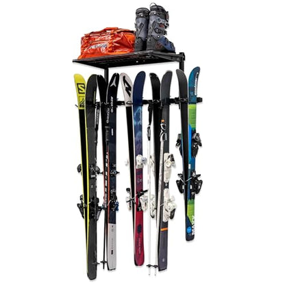 Lone Peak Ski Storage Rack and Wall Shelf