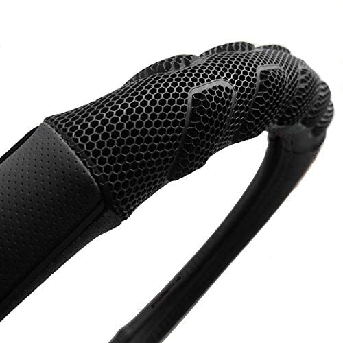 car Steering Wheel Cover Faux Leather Massage Universal fit 3D Honeycomb Hole Anti