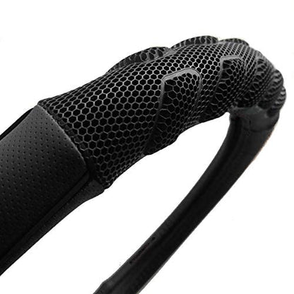 car Steering Wheel Cover Faux Leather Massage Universal fit 3D Honeycomb Hole Anti