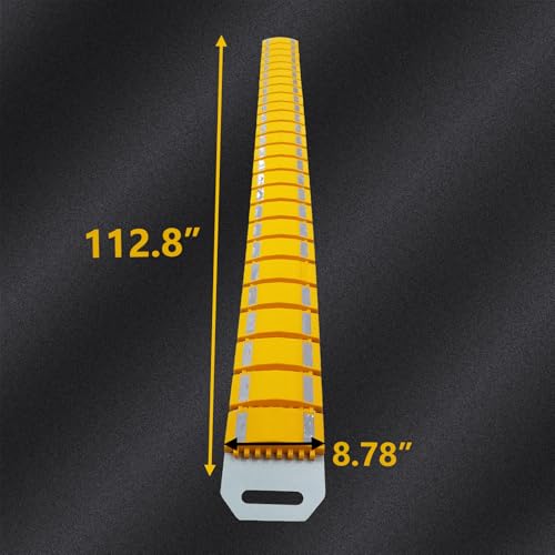 10ft Portable Speed Bump with Slow Down Sign for Road Neighborhood Driveway