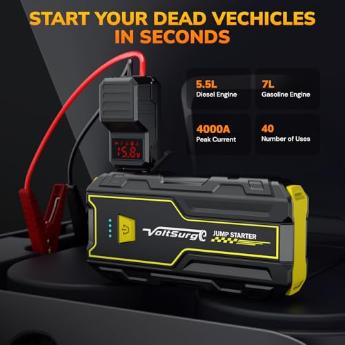 4000A Portable Jump Starter for Car
