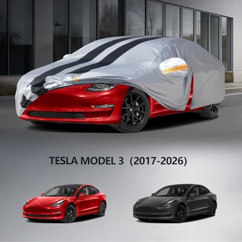 Multi Layer Car Cover Custom Fit for Tesla Model 3