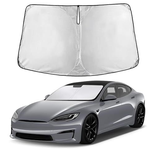 Windshield Sunshade Compatible for Tesla Model S Plaid 2021