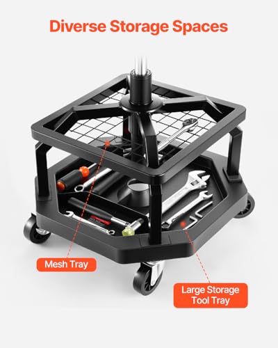 Industrial Black Pneumatic Garage Seat