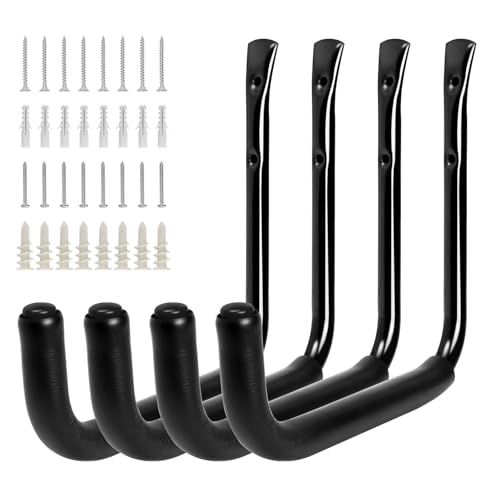 10" Garage Organization Wall Hooks (4 Count)