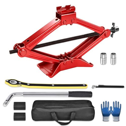 2.5T Scissor Jack Car Tire Changing Emergency Kit