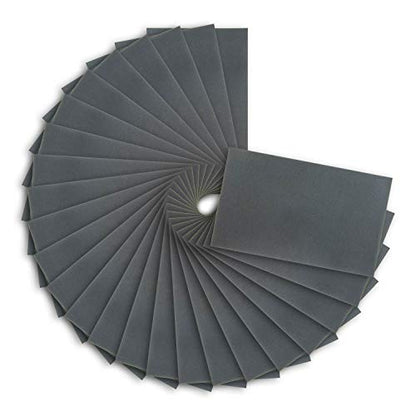 Premium 1200 Grit Wet or Dry Sandpaper Sheets (25 Count)