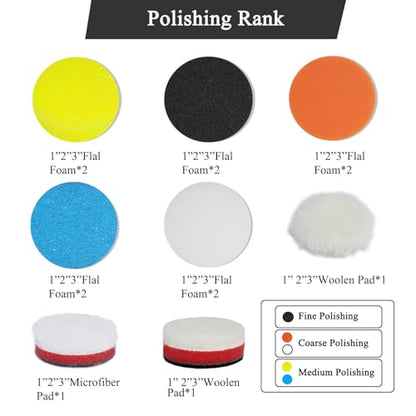 Car Foam Polishing Buffing Kit (44 Count)
