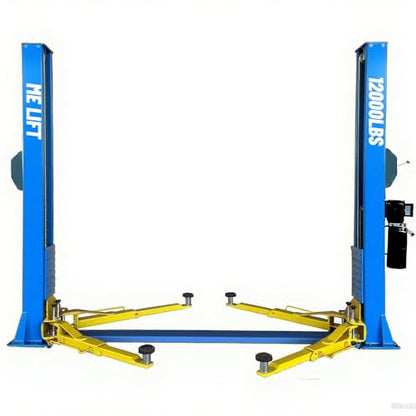 ME 12000lbs 2 Post Lift Automotive Car Lift Single Point Lock Release Two Post Car Lift for Home Garage and Shop ME
