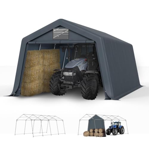 13x22 ft Storage Shelter Shed Portable Outdoor Carport Garage