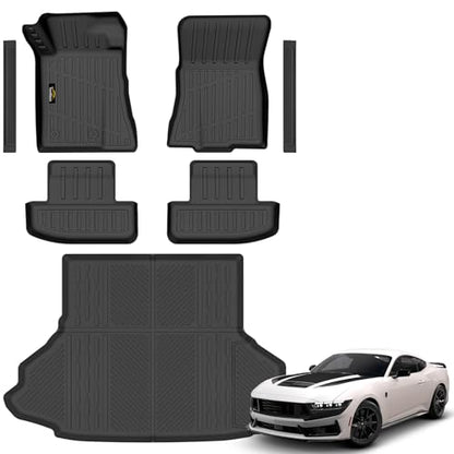 Floor Mats & Cargo Liner Custom Fit for Ford Mustang 2026 2025 2015