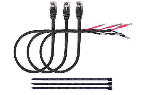 3PCS 16.5" Radar Detector Hardwire Power Cord Mirror Wire Plug Tap (3 Count)