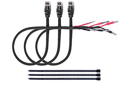 3PCS 16.5" Radar Detector Hardwire Power Cord Mirror Wire Plug Tap (3 Count)