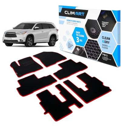All Weather Car Floor Mats Compatible with Toyota Highlander 2014