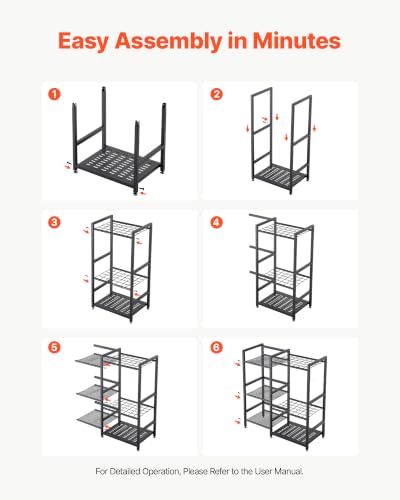 Garden Tool Organizer with Guard Rail