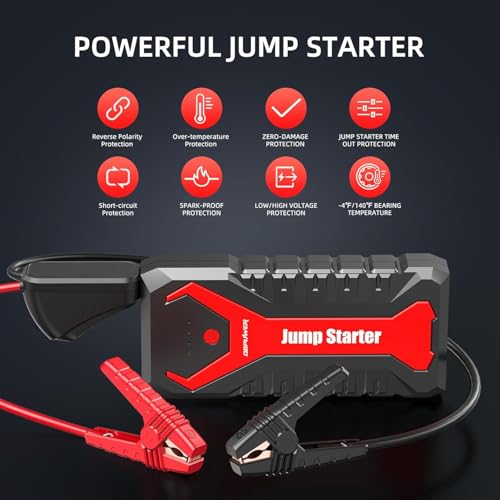 5000A 80.66Wh Portable Car Jump Starter