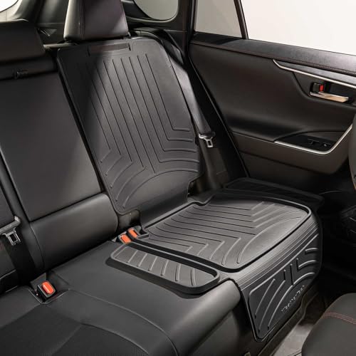 Child Car Seat Protector with Back Black