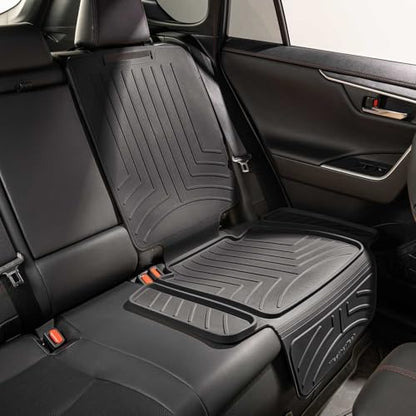 Child Car Seat Protector with Back Black