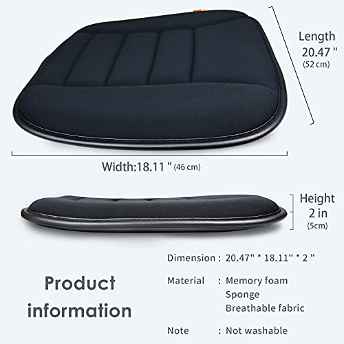 Car Seat Cushion Pad for Home Use Car Driver Seat Office Chair Memory Foam Seat Cushion