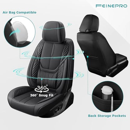 Universal Car Seat Covers for SUVs Sedans Trucks Black