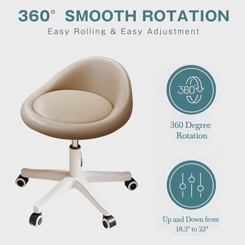 Rolling Stool Low Backrest