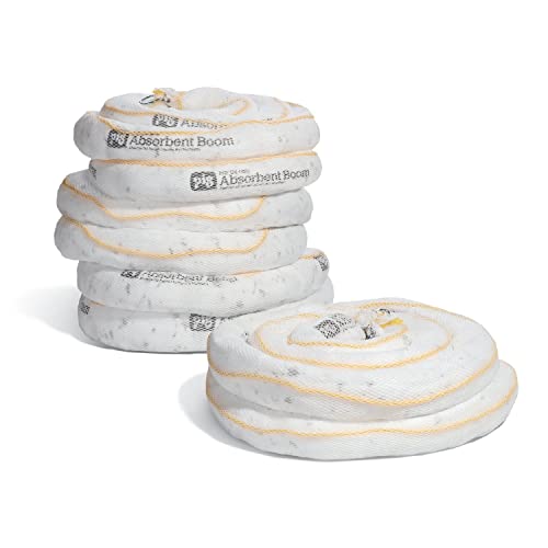 Oil Boom - Oil-Only Absorbent Boom - 4 Pack - 3" x 20' Boom - Absorbs up to 4 gallons per Boom - BOM407 (4 Booms)