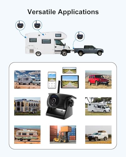 1080P Solar Magnetic Wireless Backup Hitch Camera