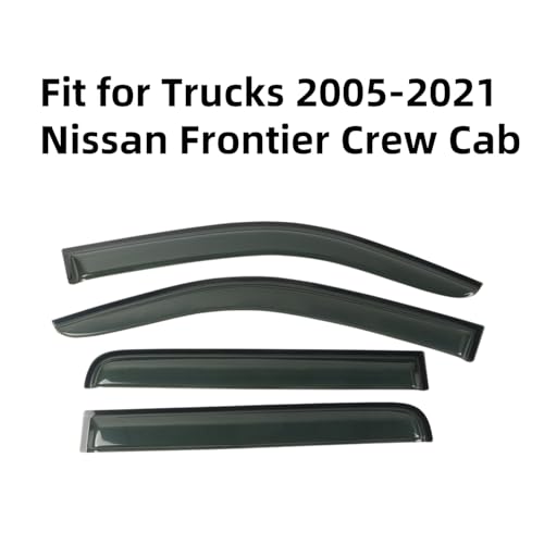 Window Visor Rain Guards Fit for Nissan Frontier Crew Cab 2005