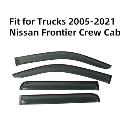 Window Visor Rain Guards Fit for Nissan Frontier Crew Cab 2005