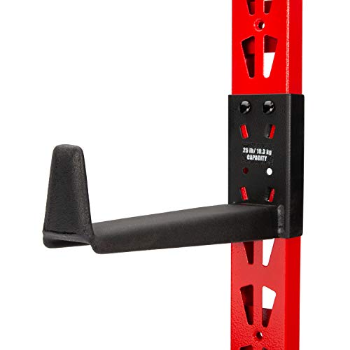 6-Arm, 10-Inch Deep Cantilever Rack Workshop for Wood, Lumber or Pipe Storage System, Arms Feature Anti-Marring Rubberized Coating and Roll Stops, 150-pound Capacity