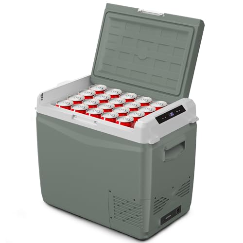 GC50 Electric Cooler for Car Refrigerator 12 Volt Car Camping Fridge 48 Quart Portable Freezer for Truck SUV RV Van Camper