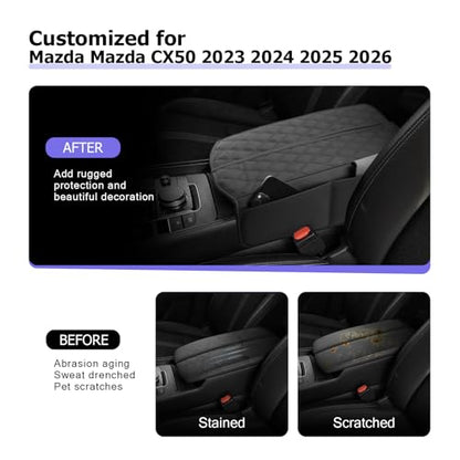 2025 2026 CX 50 Center Console Cover Compatible with 2023 2024 2025 2026 Mazda CX50 Accessories 2025 2026 CX 50 Armrest Cover Armrest Console Cover