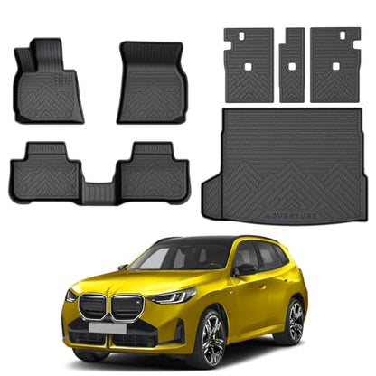 Floor Mats Cargo Mat Set for 2025 2026 BMW X3 (7 Count)