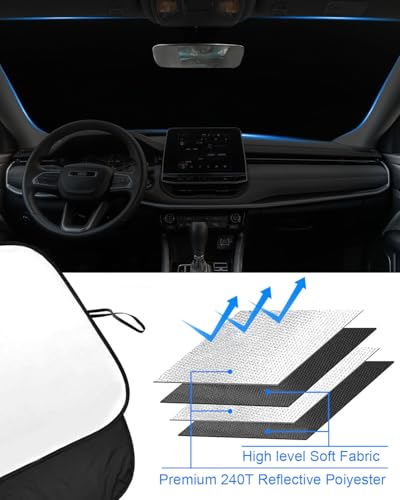 Foldable Front Windshield Sunshade fit for Jeep Compass 2017