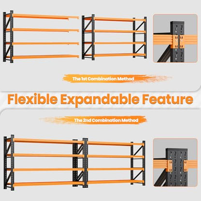 60” Wide Heavy Duty Metal Garage Shelving